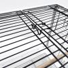 Metal Bird Cage with Open Top and Standing Bird Carrier view 4