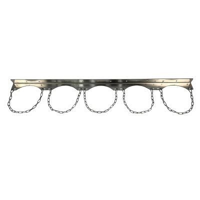 Stainless Steel Wall-Mounted Adjustable Bottle Holder (5 Bottles – 125 cm)
