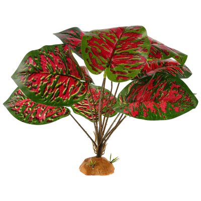 STOBAZA Realistic Artificial Reptile Plant with Vibrant Color, Natural-Looking Plastic, for Terrariums and Reptile Habitats
