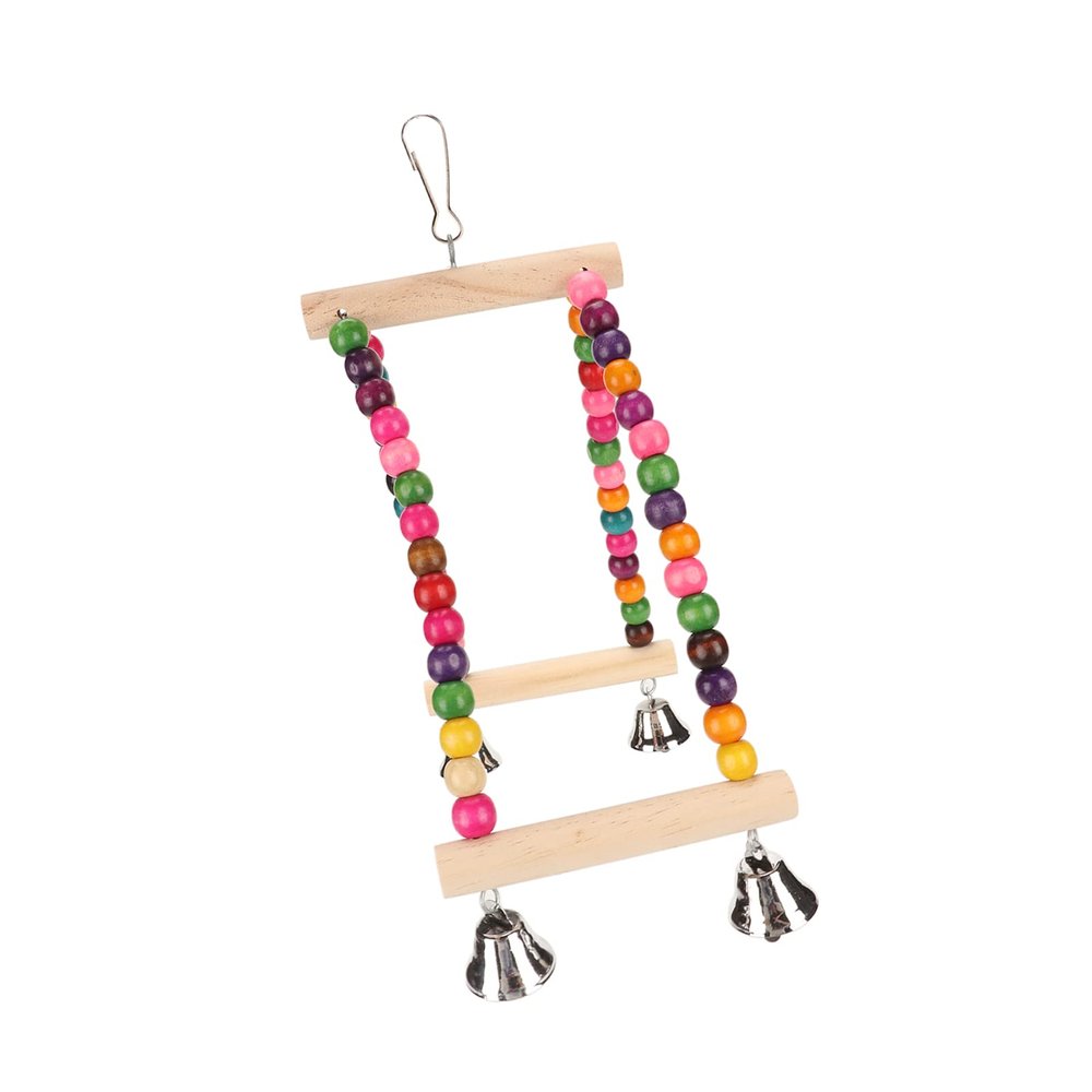 CFTGIW Wooden Bead Bird Swing Toy