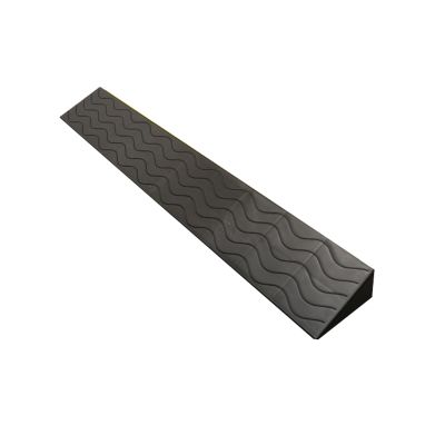 Indoor Plastic Threshold Ramp Mat, Black, 100 × 22 × 10 cm