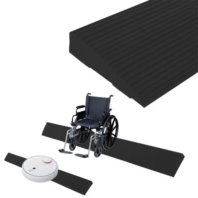 Door Threshold Ramp 90 x 8 x 1 cm, PVC Ramp for Robot Vacuums