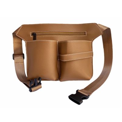 VHcgCGJ Belt Bag for Hair Styling Tools, Scissor Holster Waist Bag for Hair Salons and Hairdressers (Khaki)