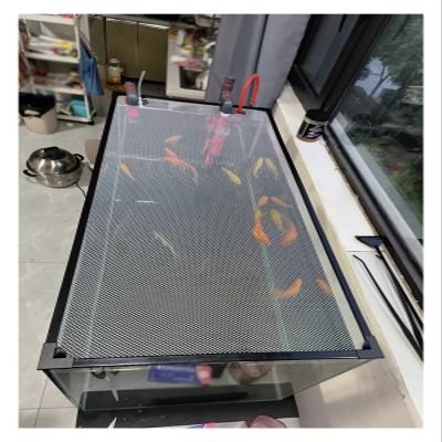 DIY Aquarium Mesh Lid with Magnetic Edges and Ventilation Opening