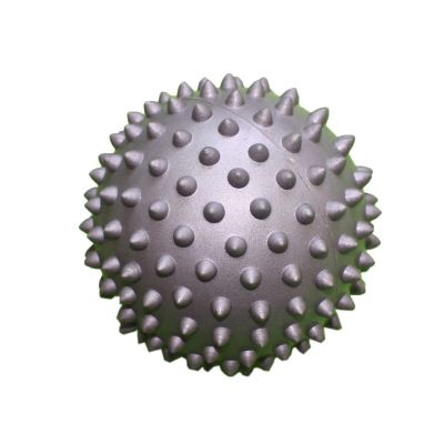 Greensen 7.5 cm PVC Spiky Massage Ball for Trigger Point Relief, Gray