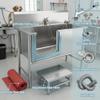 Stainless Steel Dog Bathtub and Wash Station, 120 x 70 x 120 cm view 3