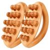 2-Piece Wooden Massage Set with Handle and 14 Massage Beads view 1
