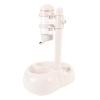 CFTGIW Elevated Pet Feeder, Height-Adjustable, Heart-Shaped, Beige view 3