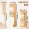3-Piece Premium Bamboo Hair Comb Set view 3