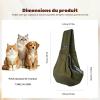 Dog Sling Carrier (Khaki) view 2