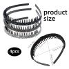 4-Piece Rhinestone Headband Set with Crystal Teeth view 2