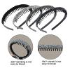 4-Piece Rhinestone Headband Set with Crystal Teeth view 3