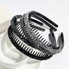 4-Piece Rhinestone Headband Set with Crystal Teeth view 4