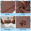 Smivyhp 4-Pack Microfiber Dog Towels, Extra Absorbent view 4