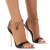 Women's Peep-Toe Stiletto Sandals with Buckle view 2
