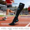 Leyof Mevery Women's Compression Socks, Classic Compression Socks for Women and Men, Thick-Calf Fit, Non-Slip Cuff, Breathable, for Everyday Use (4 Pairs, D, M) view 3