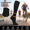 Leyof Mevery Women's Compression Socks, Classic Compression Socks for Women and Men, Thick-Calf Fit, Non-Slip Cuff, Breathable, for Everyday Use (4 Pairs, D, M) view 4