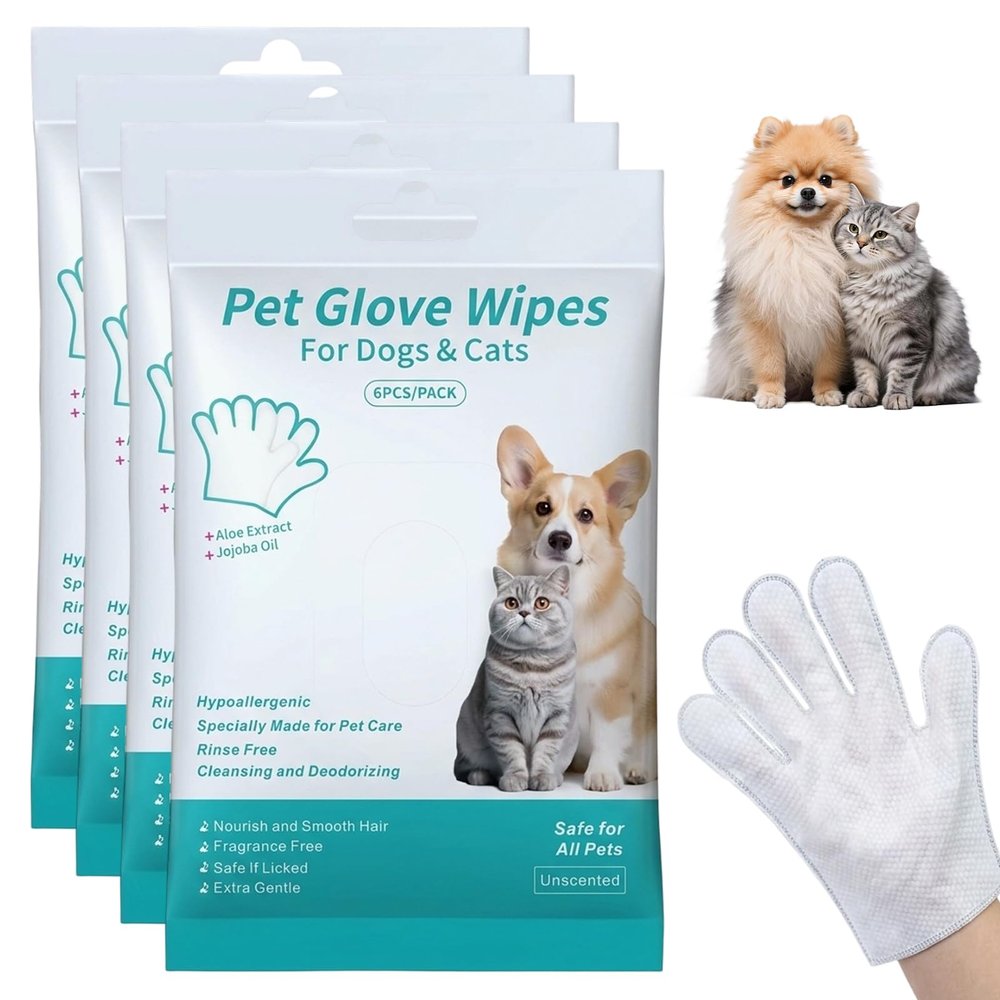 24-Piece Dog Grooming Glove Care Set
