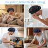 ValueBargain 2-Pack Adjustable Satin Bonnets for Men, Black & Navy Blue view 3