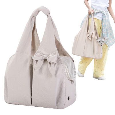Lightweight Dog Carrier Bag with Safety Window and Side Pockets