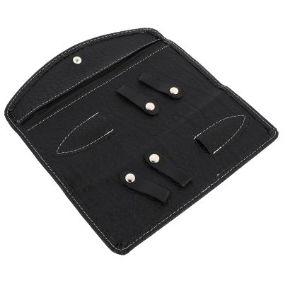 VALICLUD Black Leather Hairdressing Scissors Case