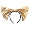 Large Gold Bow Headband for Women and Girls view 1