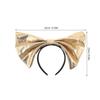 Large Gold Bow Headband for Women and Girls view 2