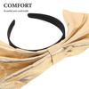 Large Gold Bow Headband for Women and Girls view 3
