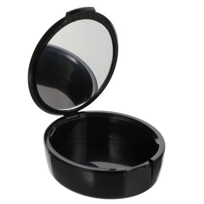 DINHEAROM Portable Plastic Denture Box with Attractive Design and Smooth Surface, Helps Prevent Damage