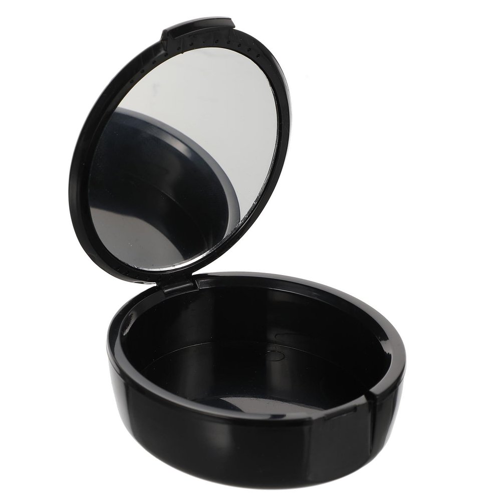 DINHEAROM Portable Plastic Denture Box with Attractive Design and Smooth Surface, Helps Prevent Damage