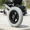 15 cm Front Wheel for Electric Wheelchairs, Gray, Puncture-Resistant view 3