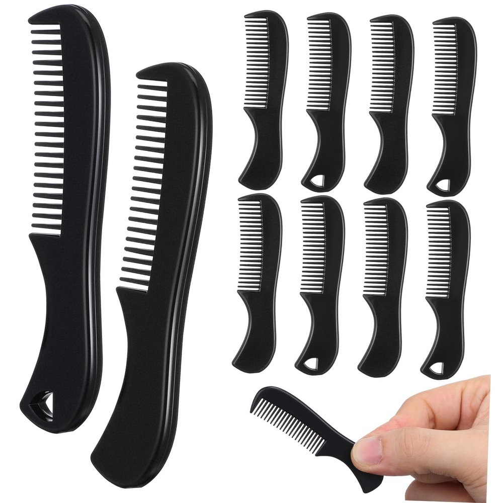 10-Pack Plastic Pocket Beard and Mustache Combs