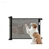Racocou Retractable Baby and Pet Gate, 150 cm, No-Drill Adhesive Mesh Safety Gate for Stairs, Doorways, Kitchens and Balconies, Black view 1