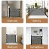 Racocou Retractable Baby and Pet Gate, 150 cm, No-Drill Adhesive Mesh Safety Gate for Stairs, Doorways, Kitchens and Balconies, Black view 4