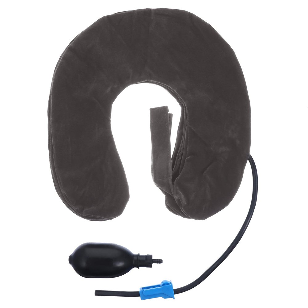 Inflatable U-Shaped PVC Neck Pillow for Office and Home