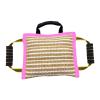Sharplace Jute Dog Bite Pillow, Pink view 1