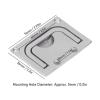 CVJdfhRE Boat Hatch Latch, Pull Handle for Flush Lift Deck Cover, 316 Stainless Steel, Mirror Finish, Square (76 x 56 mm) view 2