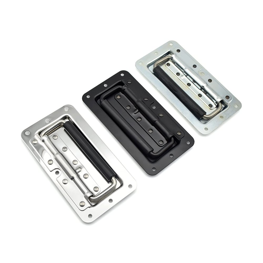 CVJdfhRE Medium Spring-Loaded Recessed Handle, Black