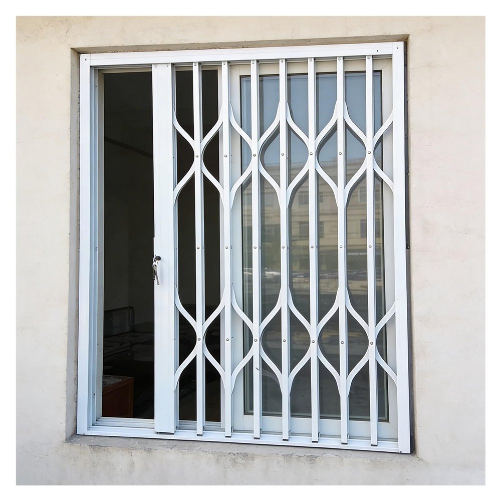 Expandable Window Guard with Lock and Key