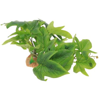 Toddmomy Reptile Terrarium Plant with Resin Base, Light Green