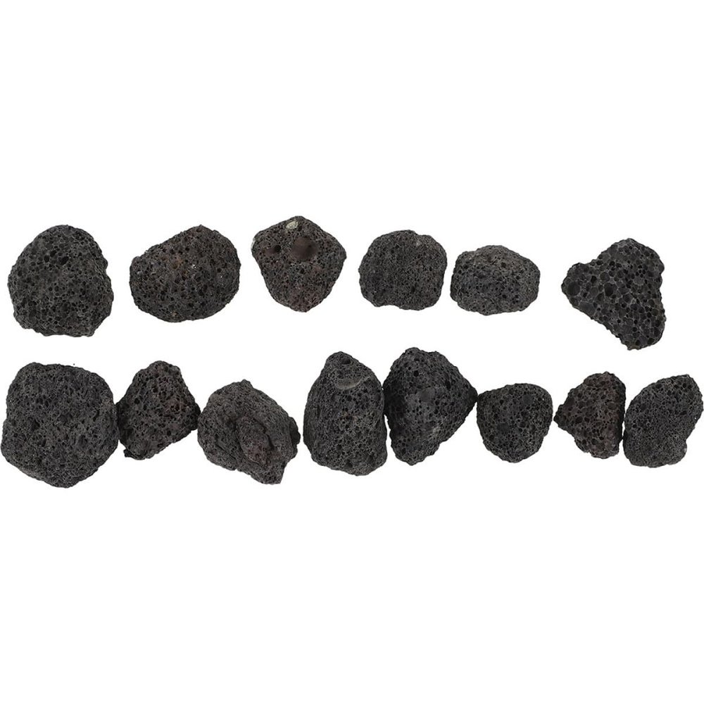 SHINEOFI Black Volcanic Stones for Aquariums and Landscaping