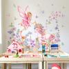 Pink Unicorn and Fairy Wall Decals for Girls view 1
