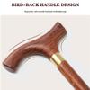 SDGBCXD Wooden Walking Cane for Seniors, Bird-Back Handle, 90 cm view 4