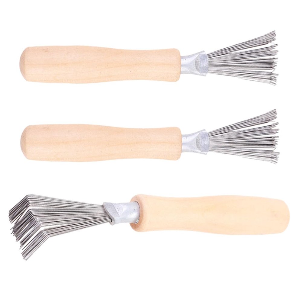VINTORKY Comb Cleaning Tool for Removing Hair from Brushes, Lightweight and Portable, 3 Pieces