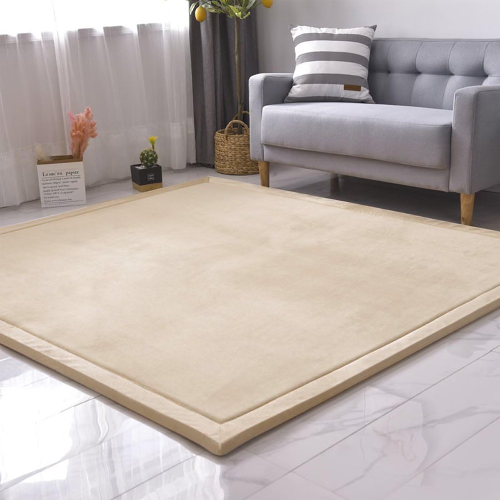 SETHEPACE Baby Play Mat, 3 cm Thick, Natural Brown, 80 x 150 cm