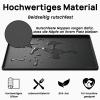 YINEYA Waterproof, Non-Slip Silicone Mat for Dog and Cat Bowls, 56 x 36 cm, Black view 4