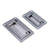CVJdfhRE 1-Piece Metal Rectangular Recessed Folding Pull Handle, Big, Noir view 4