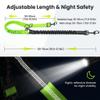 Premium Bungee Dog Leash with Shock Absorber, Reflective for Medium Dogs, Neon Green view 2