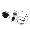Black Shaving Brush Set with Stand and Bowl for Men view 2