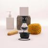Black Shaving Brush Set with Stand and Bowl for Men view 4